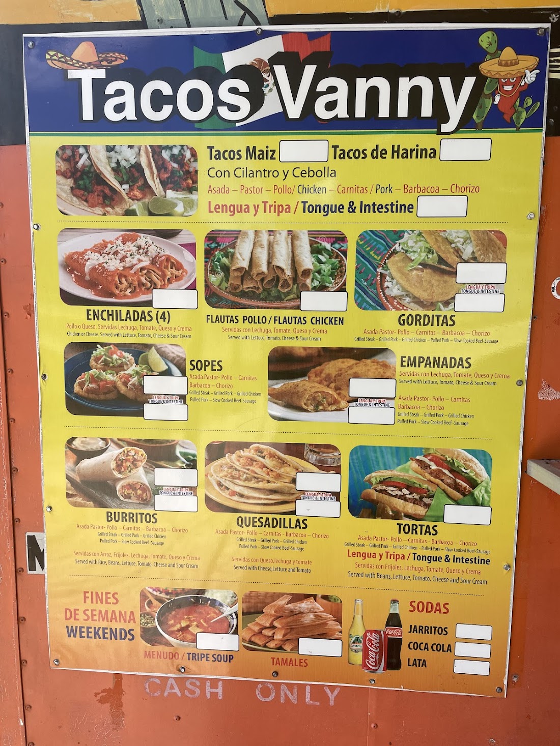 Taco vanny